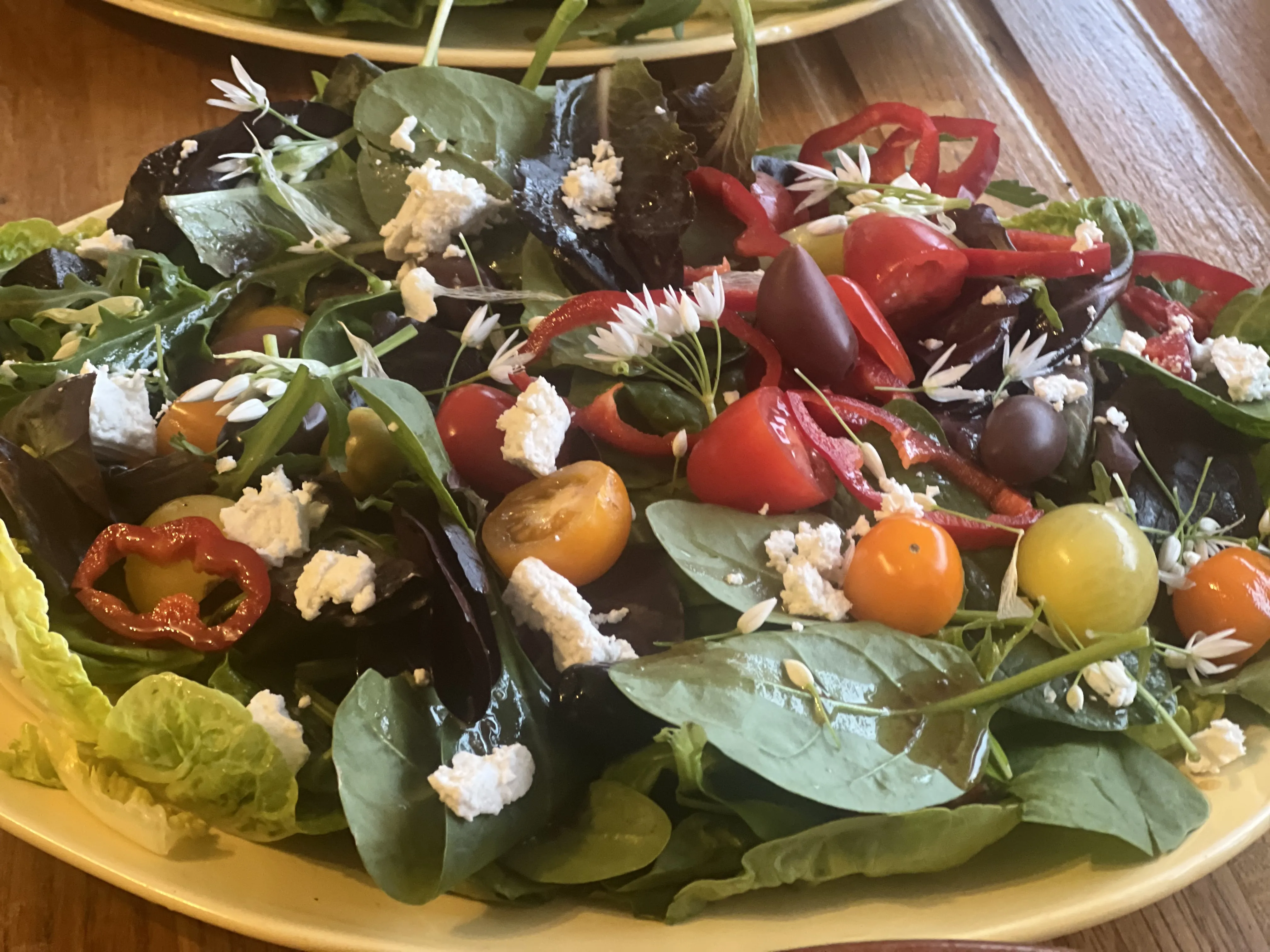 Asparagus and fresh herbs ready for cooking on the stove