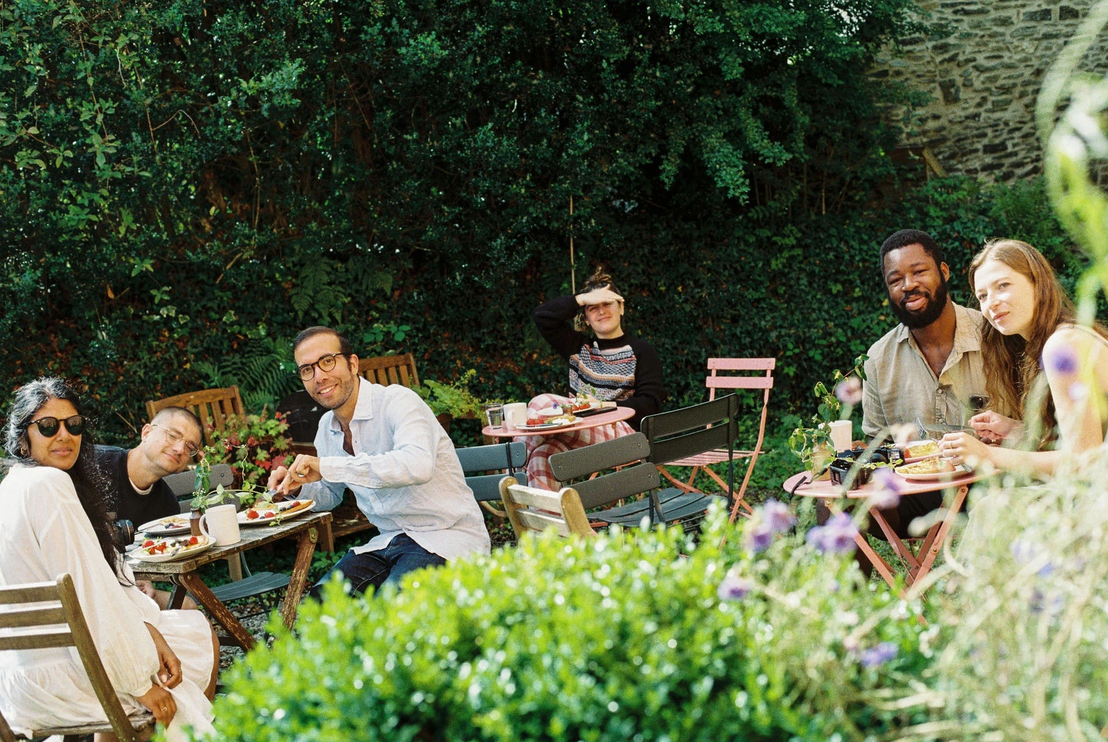 Historic dining hall with timber ceiling and long benches